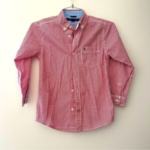 Tommy Hilfiger Kids Red Stripes Button Down Shirt